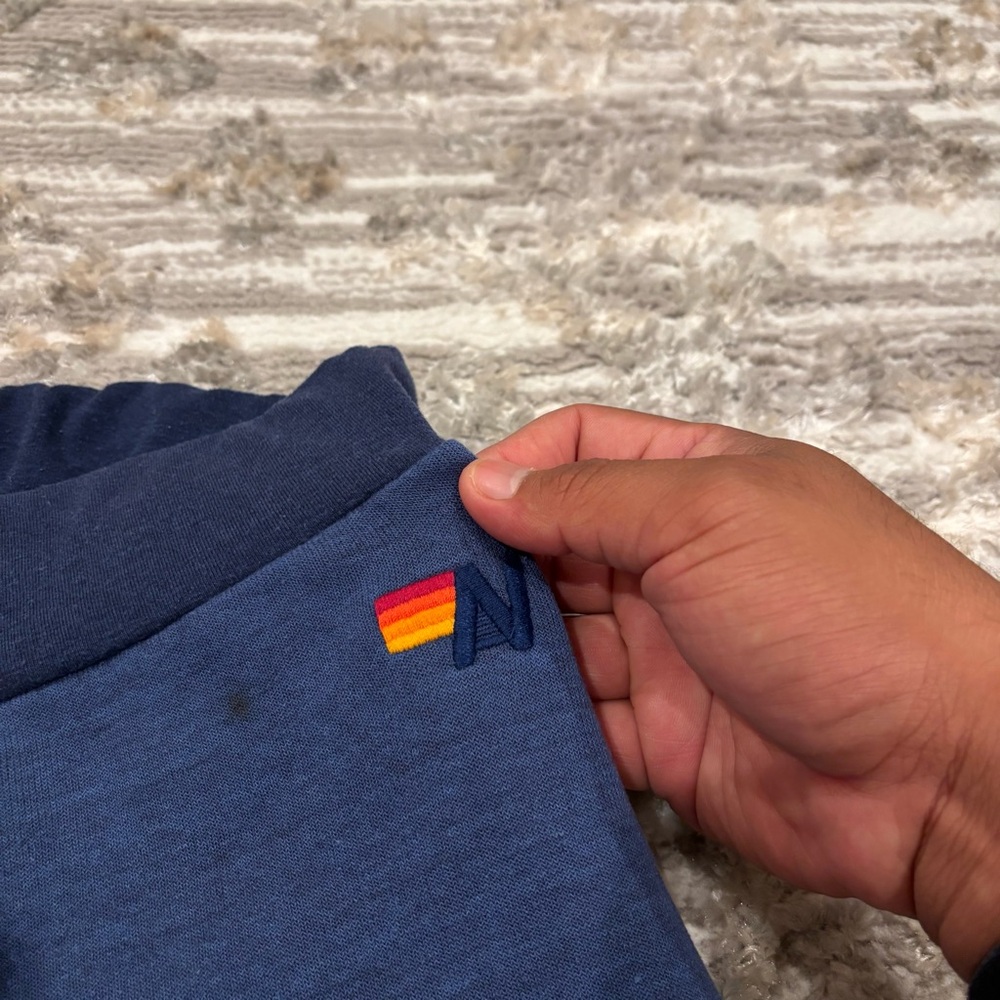 Aviator Nation Glider Stripe Rainbow Sweatpants Women’s Small Made In USA Read - Picture 8 of 16